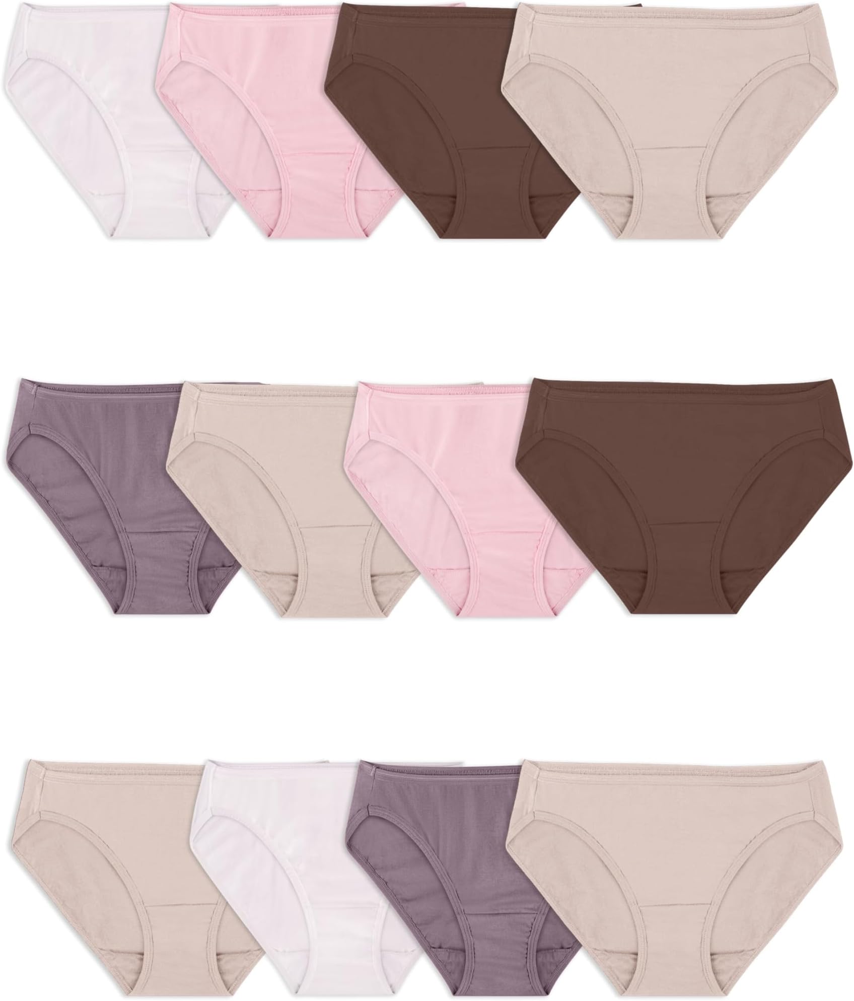 Women's Eversoft Cotton Underwear Multipacks, Tag Free & Breathable, Available in Plus Size