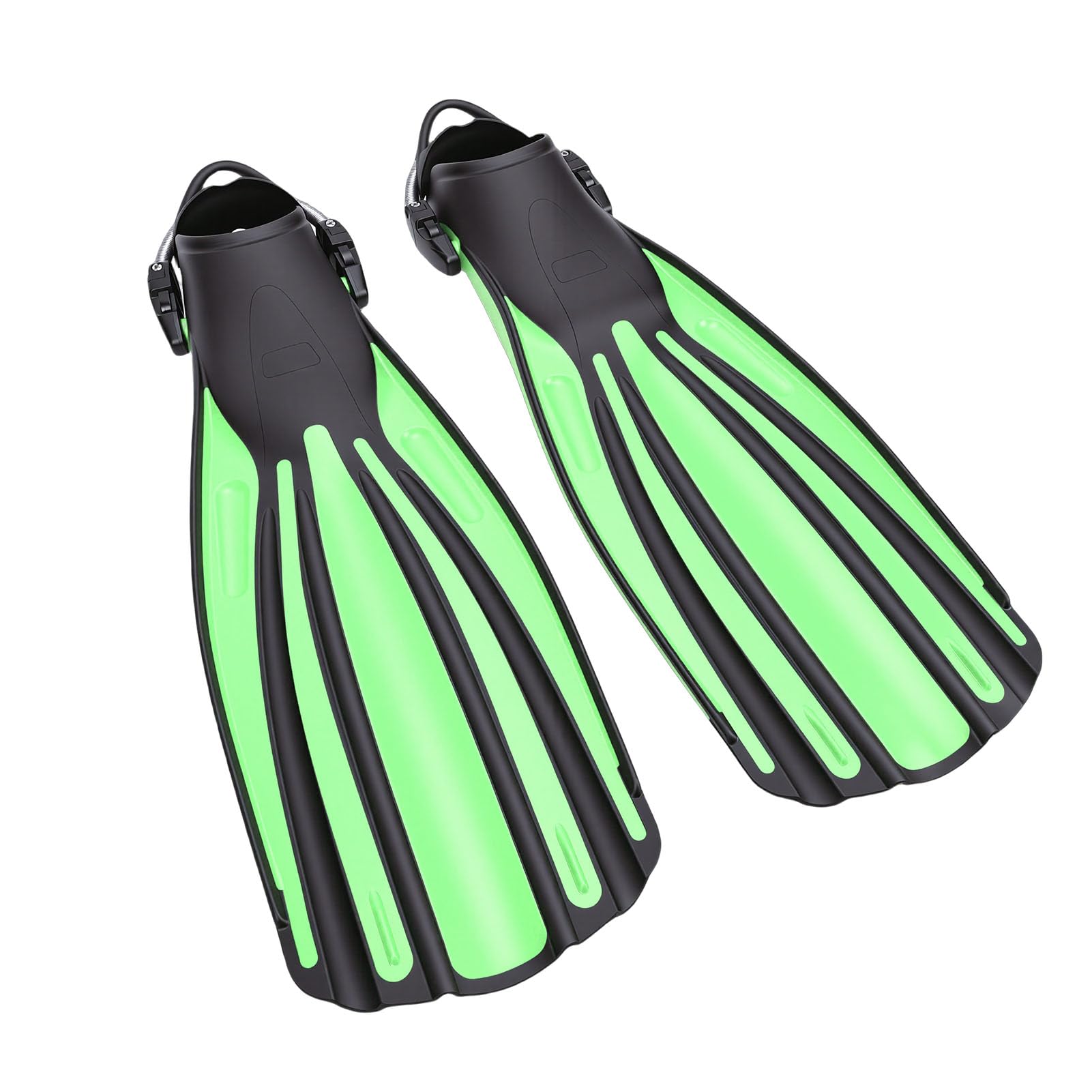 SUNGOOYUE Aletas de Buceo Ajustables Aletas de Snorkel de Natación de Buceo Profundo Profesionales Goma Termoplástica con Bolsillo Completo Ajustable para los Pies para