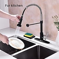 Vista 6 de Jabonera de resina negra para baño y hogar, soporte para jabón negro para baño o ducha, accesorio moderno