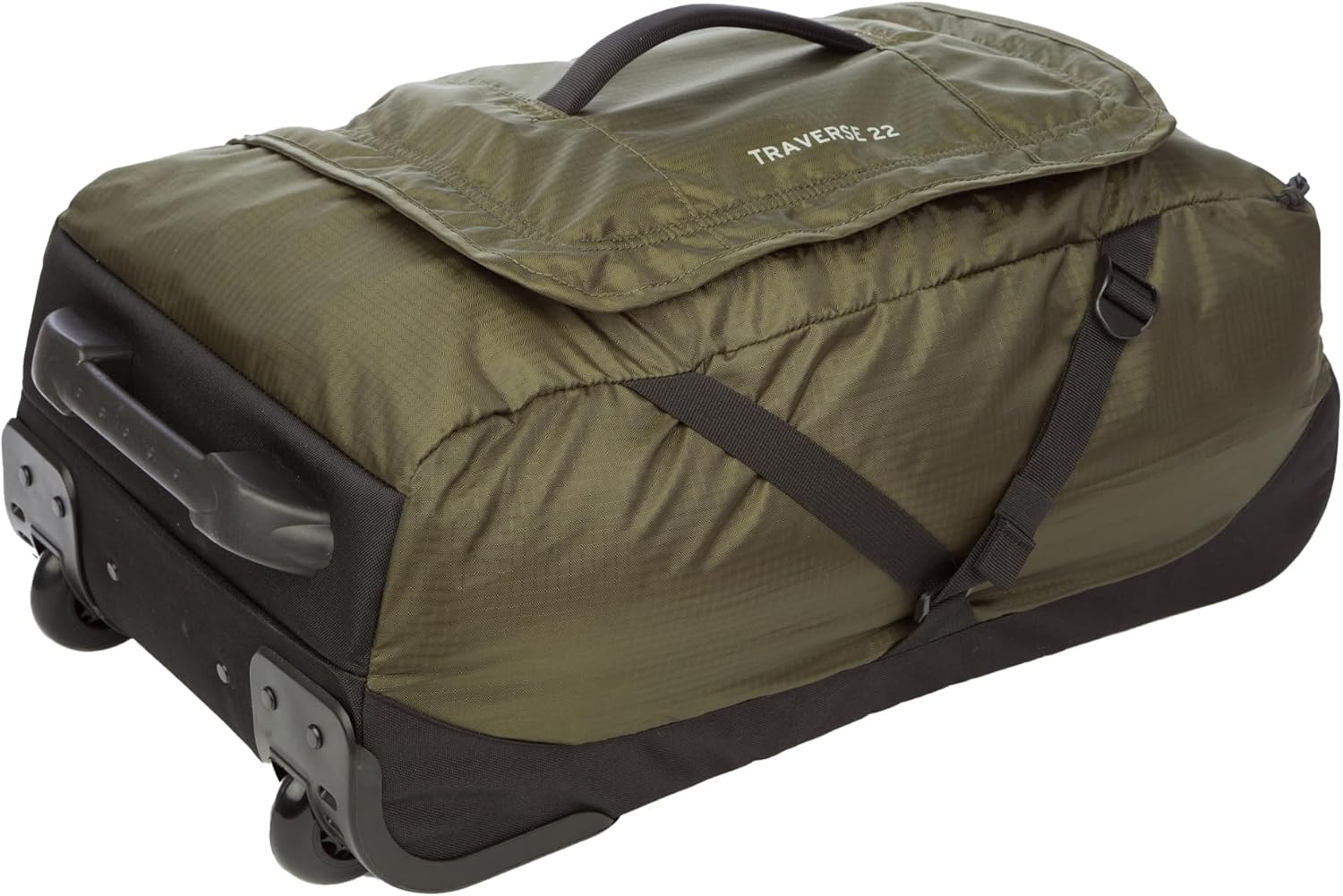 Eddie Bauer Traverse Luggage | Roller Wheels | Telescoping Handle | Travel | Vacation | Ripstop Nylon - Dark Loden, 22" - Image 5