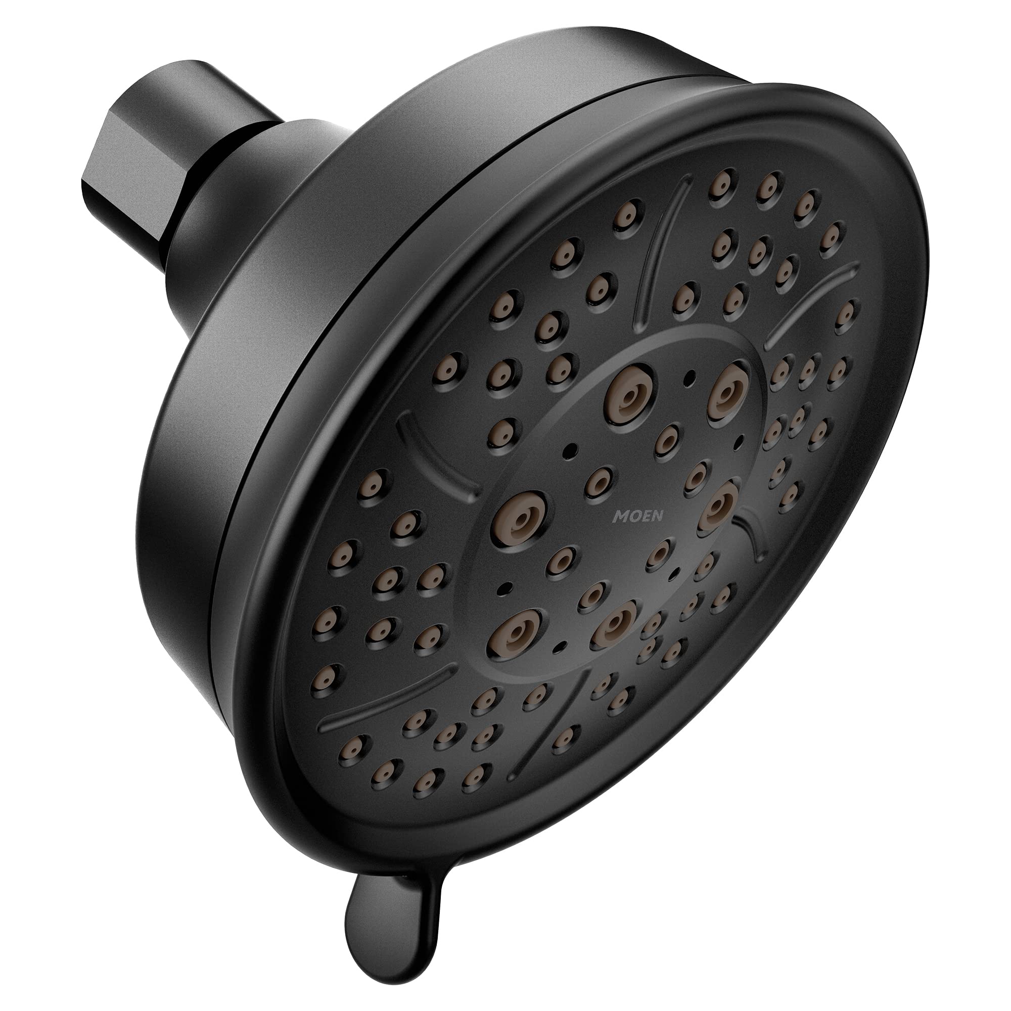 Photo 1 of Moen 3638BL Showering Acc-Core Four-Function 4-3/8" Diameter Spray Head Standard, Matte Black