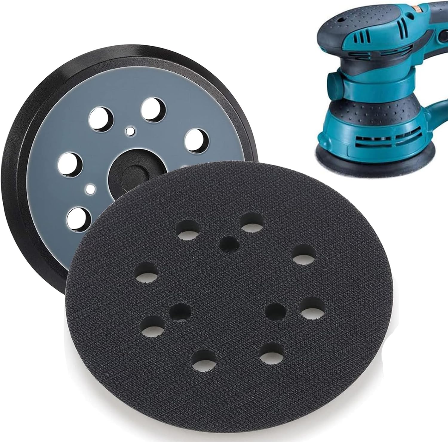 Tampon Interface Ponceuse 125mm - Patin De Protection Intermédiaire - Neuf