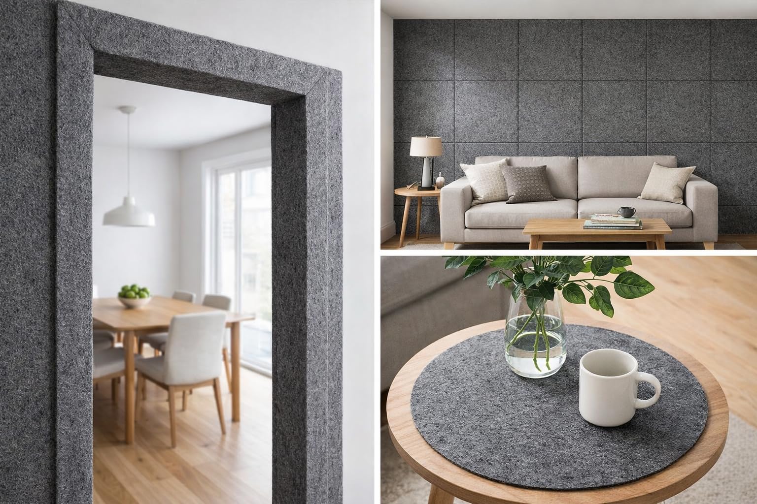 Bertoni Tissu en feutre gris épais 10 mm - 160 x 75 cm, 1200 g/m² - Feutre polyester robuste pour l'artisanat, l'isolation et l'isolation phonique