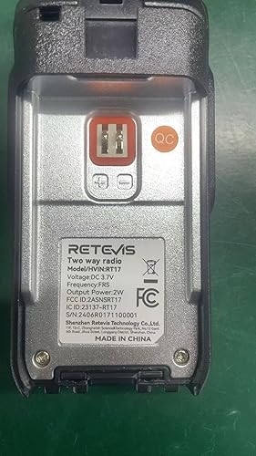 Miniatura 9 de Retevis Walkie Talkies RT17 de largo alcance, radio bidireccional duradera recargable con base de cargador USB, radios portátiles de 2 vías con