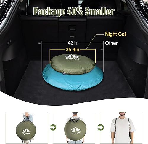 Miniatura 3 de Night Cat Pop-up Camping Tent 2 Person Tent Waterproof Instant Easy Setup Family Tent