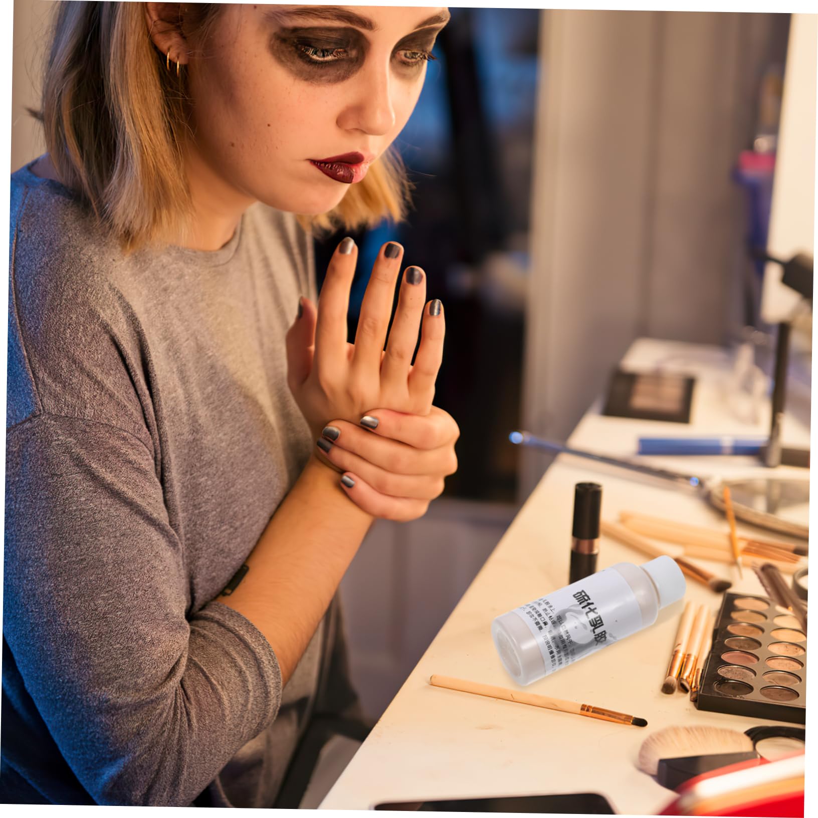 FOMIYES 4 Piezas 1 Maquillaje Líquido Vulcanizado Antiarrugas para Halloween para Actuaciones De Cosplay Y Drama