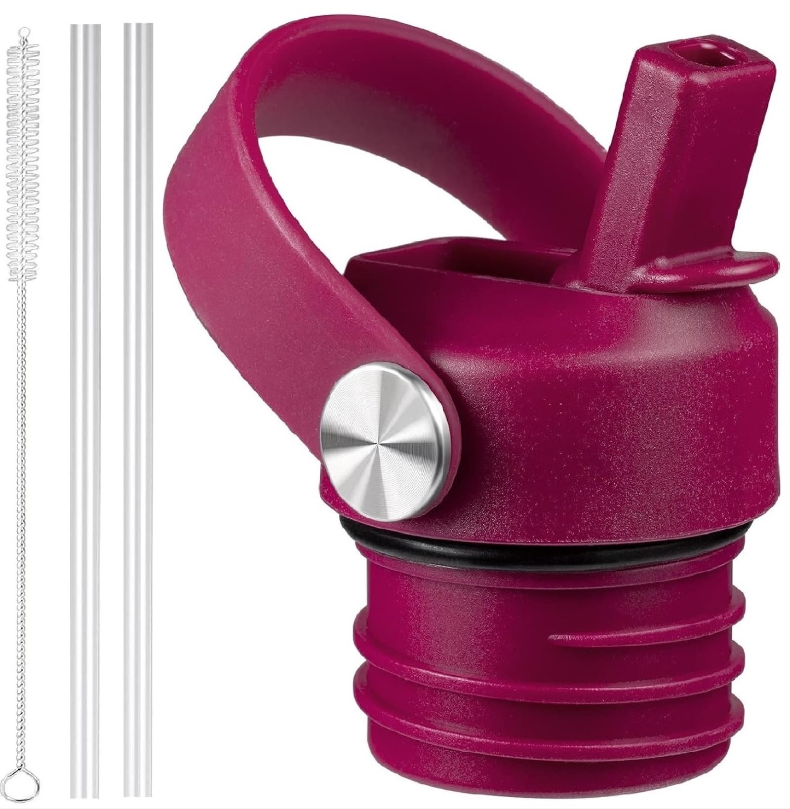 VGHNQ Straw Lid for Hydroflask, Lids with Straw for Hydro Flask 18 21 24 oz Standard Mouth, Replacement Sport Cap for HydroFlask Top Lid with Flexible