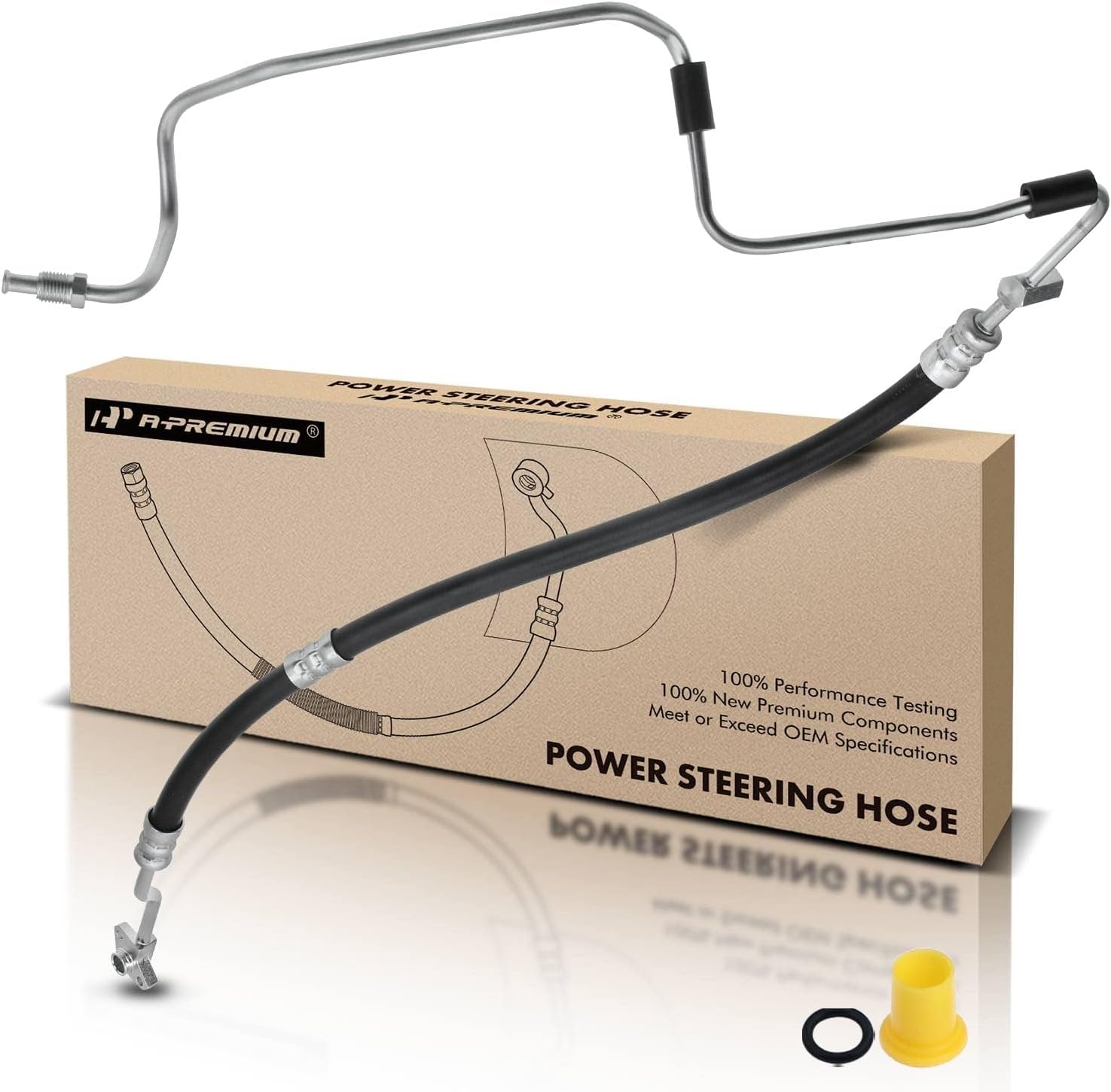 A-Premium Power Steering Pressure Line Hose Assembly Compatible with Honda Accord 1995 1996 1997 V6 2.7L