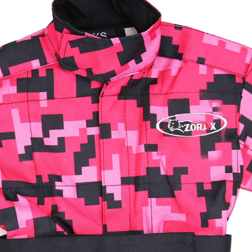 Zorax Interior suave/exterior duradero CUB Niños Motocross CAMO Traje Niños Moto Motocicleta Ropa de carrera Niño ATV Karting Traje General