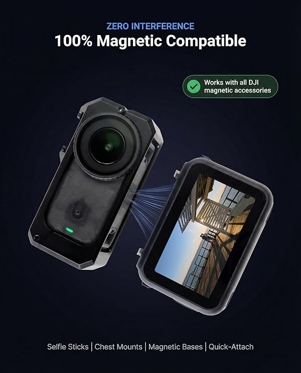 iDaPro Camera Cage for DJI Osmo Nano, Lightweight Aluminum Protective Frame, with 1/4"-20 Threaded Hole and Cold Shoe Mount, Full Button Access, Magnetic Compatible - for Vlogging & Travel by iDaPro - Image 4