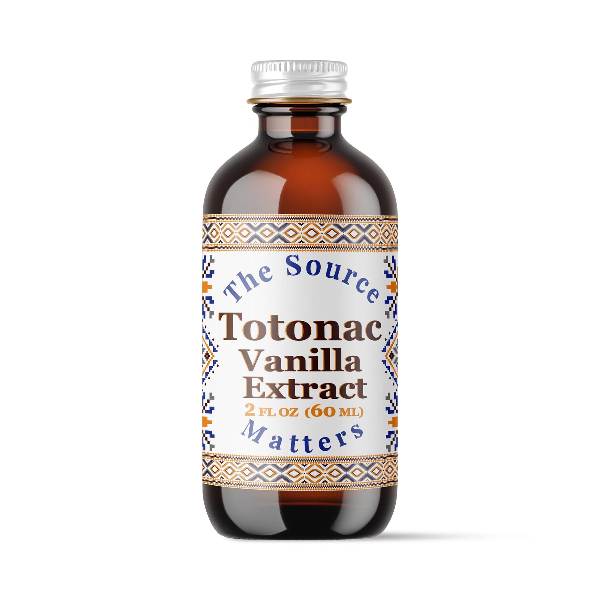 Totonac Mexican Vanilla Extract by The Source Matters | Premium Authentic, Pure Vanilla Extract Sourced from Veracruz, Mexico (2 oz)
