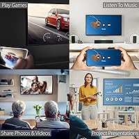 Vista 6 de j5create ScreenCast - Receptor adaptador de pantalla inalámbrico HDMI – Espejo de teléfono, tableta, portátil a HDTV – Compatible con MiraCast