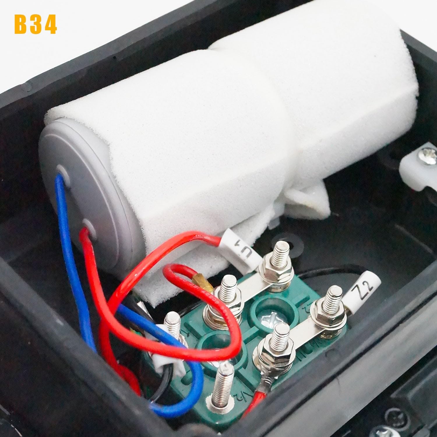 Motore elettrico 0,25 Kw 3000 giri/min 220v Monofase Cemer My6322b34 - Flangia B34