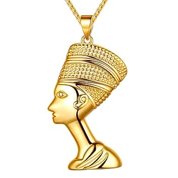 希少　エジプトジュエリー18K　ネフェルティティ 古代エジプト王妃 ネフェルティティ Nefertiti 200mmバスト【新
