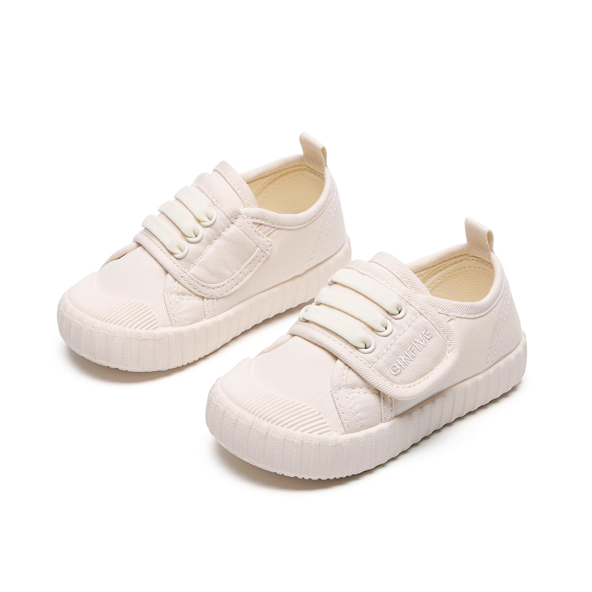 GINFIVE Toddler Girls Sneakers Little Girls Slip On Shoes School Sneakers Toddler