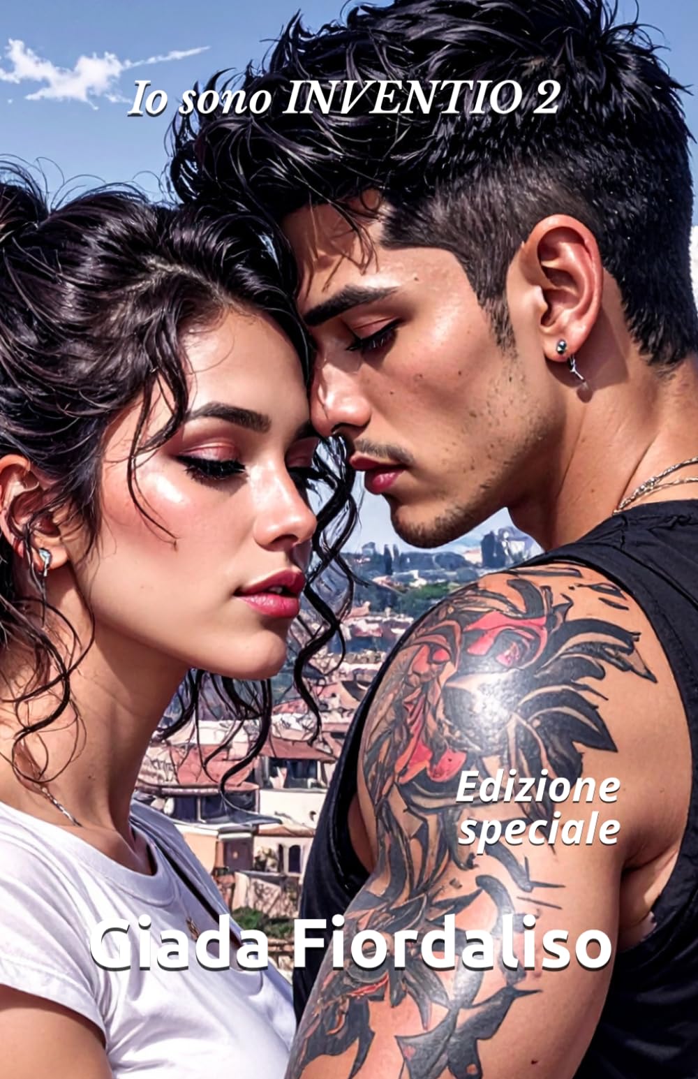 Io sono INVENTIO 2 - edizione speciale con sfondi interni a colori raffiguranti un bacio sotto la pioggia tra i protagonisti e cover con Moreno e Stella: Edizione speciale