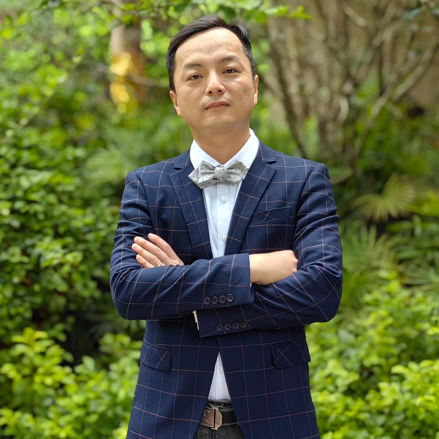 Men Bow Tie and Pocket Square Set of 3, Boy Classic Self Tied Bowtie with Handkerchief for Tuxedo or Wedding Party MS-B2