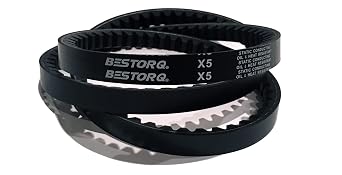 BESTORQ 3VX210 Rubber V-Belt, Raw Edge/Cogged, Black, 21" Length x 0.38" Width x 0.32" Height