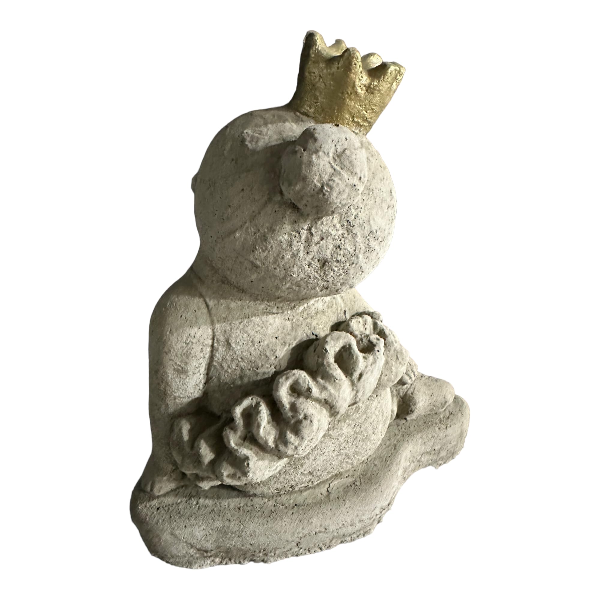 OriginalPaul Skulp & Betondesign Steinfigur Ballerina Alexandra mit Goldener Krone - Steinfiguren aus Deutschland