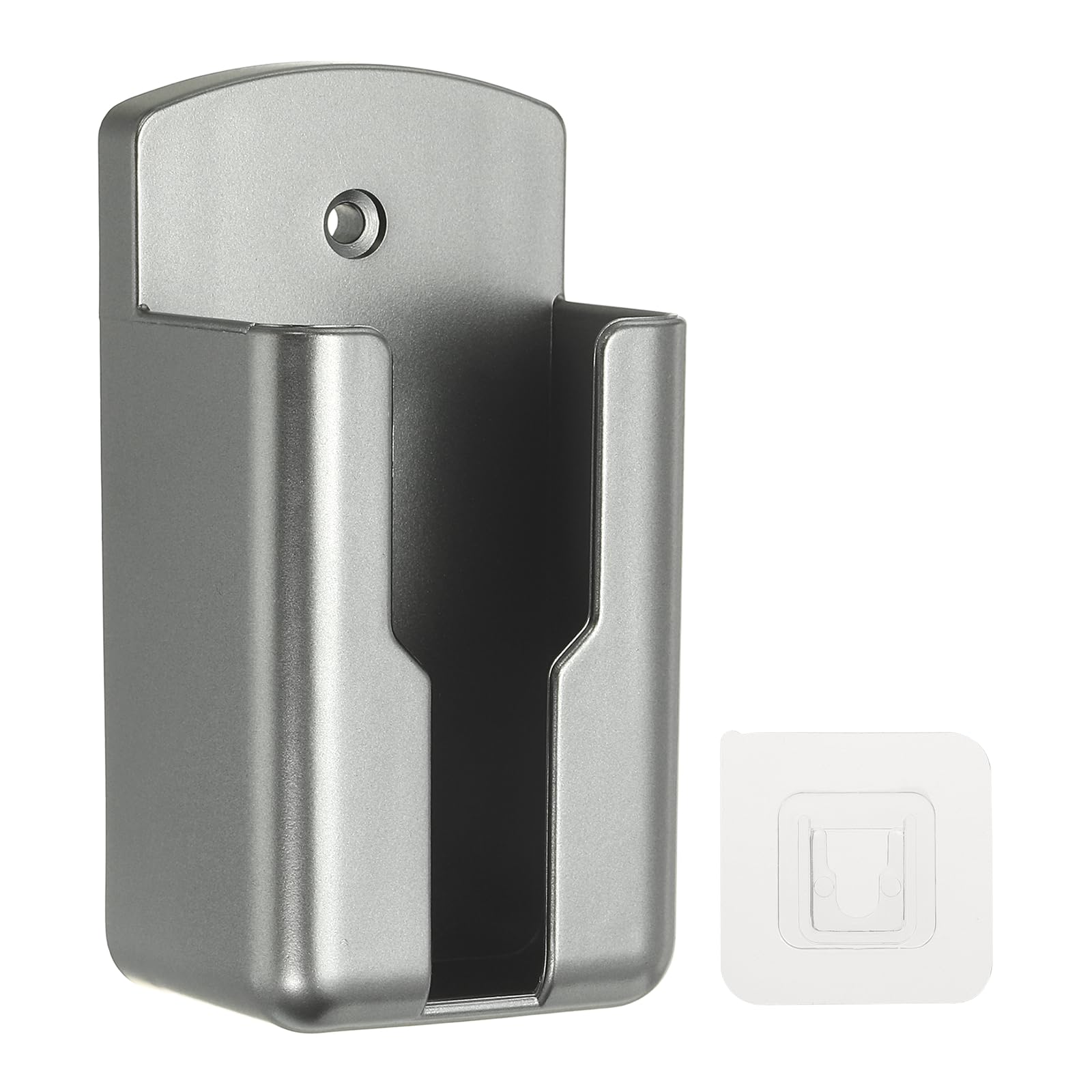 sourcing map Remote Control Holder Wall Mount,52.5 x 41.5 x 100mm,Gray