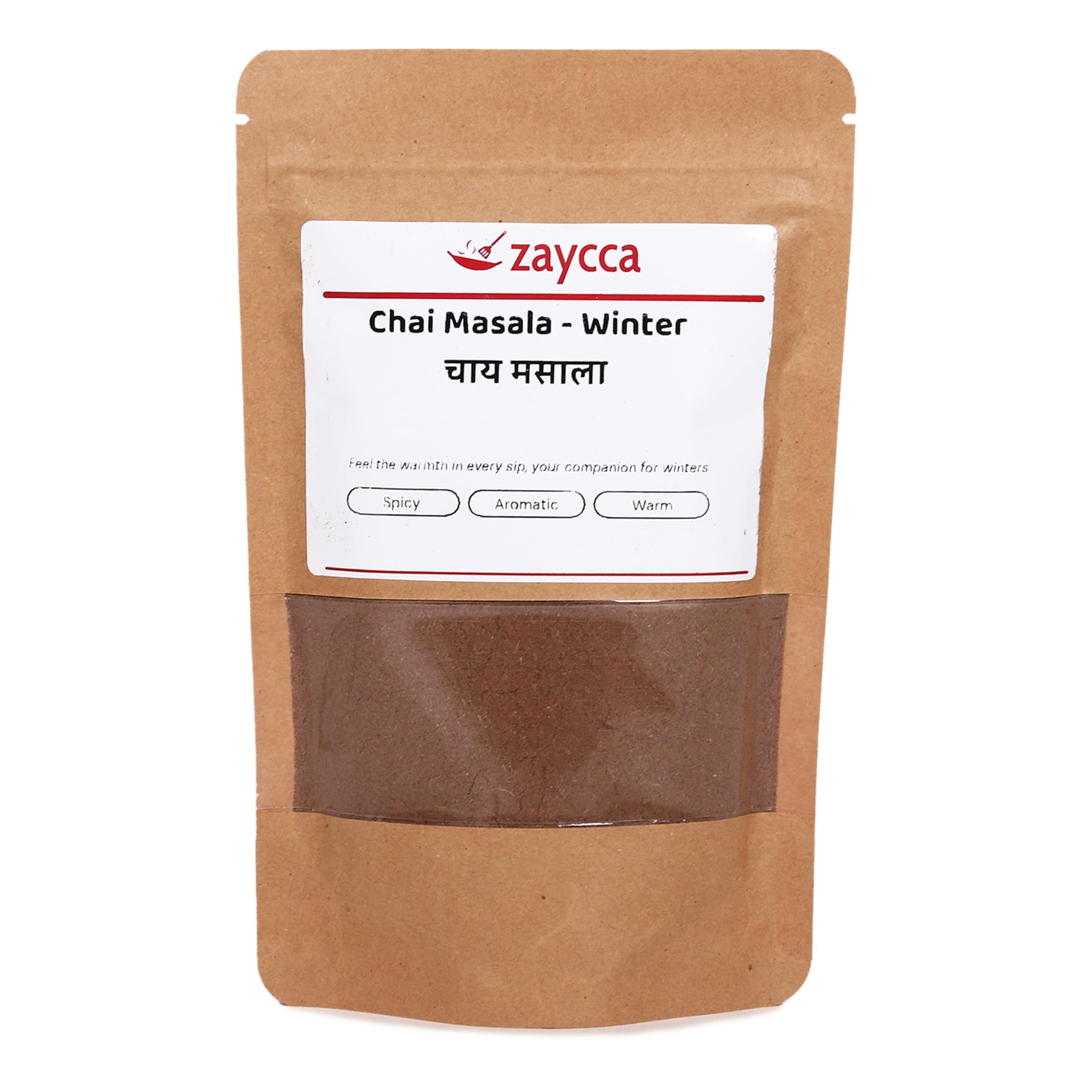 Zaycca Winter Special Cozy Chai Masala | Spiced Tea Mix | Ground Fresh in Small Batches (Pack-50 g)