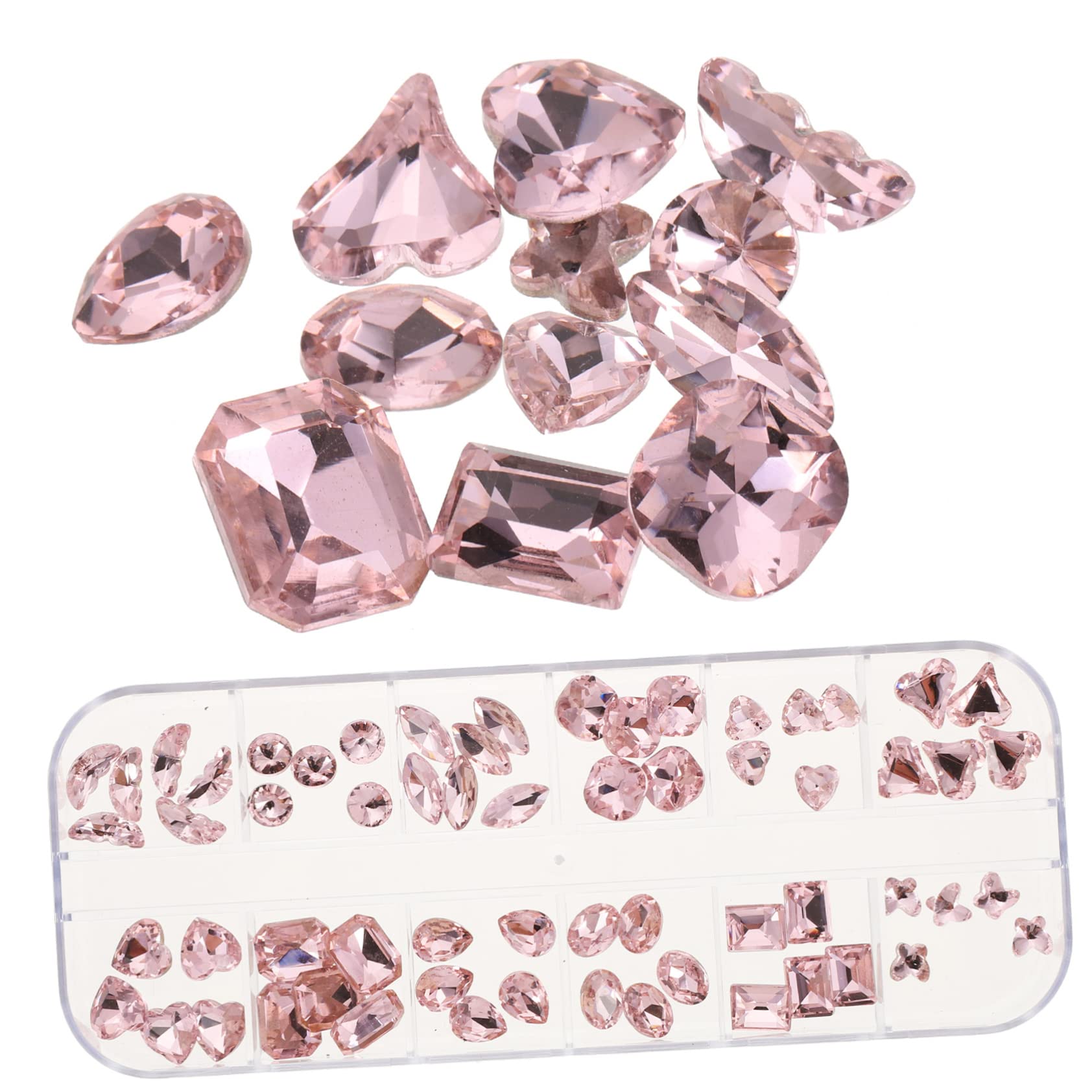 Mipcase Rhinestone Charms Per Unghie Decorazioni Irregolari Per Manicure Di Ciondoli Colorati Ab Per Nail Art e Progetti Fai Da Te Confezione