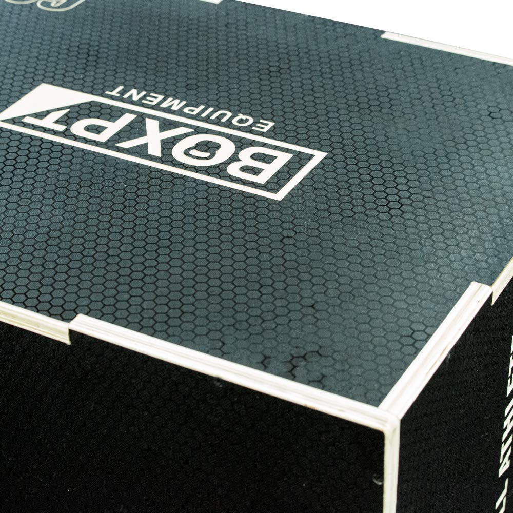 BOXPT Cajón Pliométrico Negro en Madera 50/60/75 cm