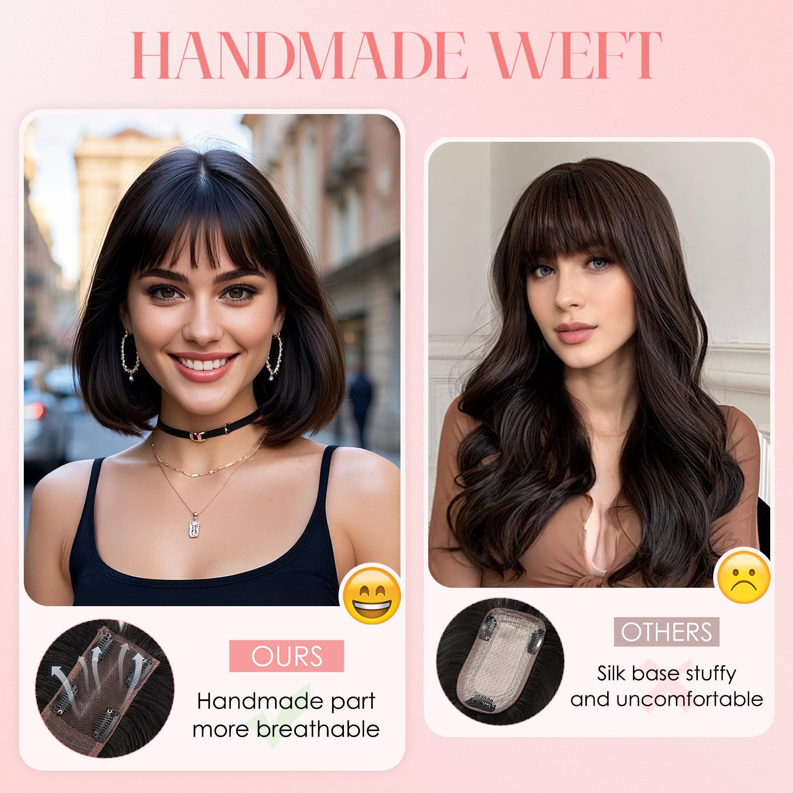 Amazon.com : S-noilite Hair Toppers for Women with Bangs  display picture 1
