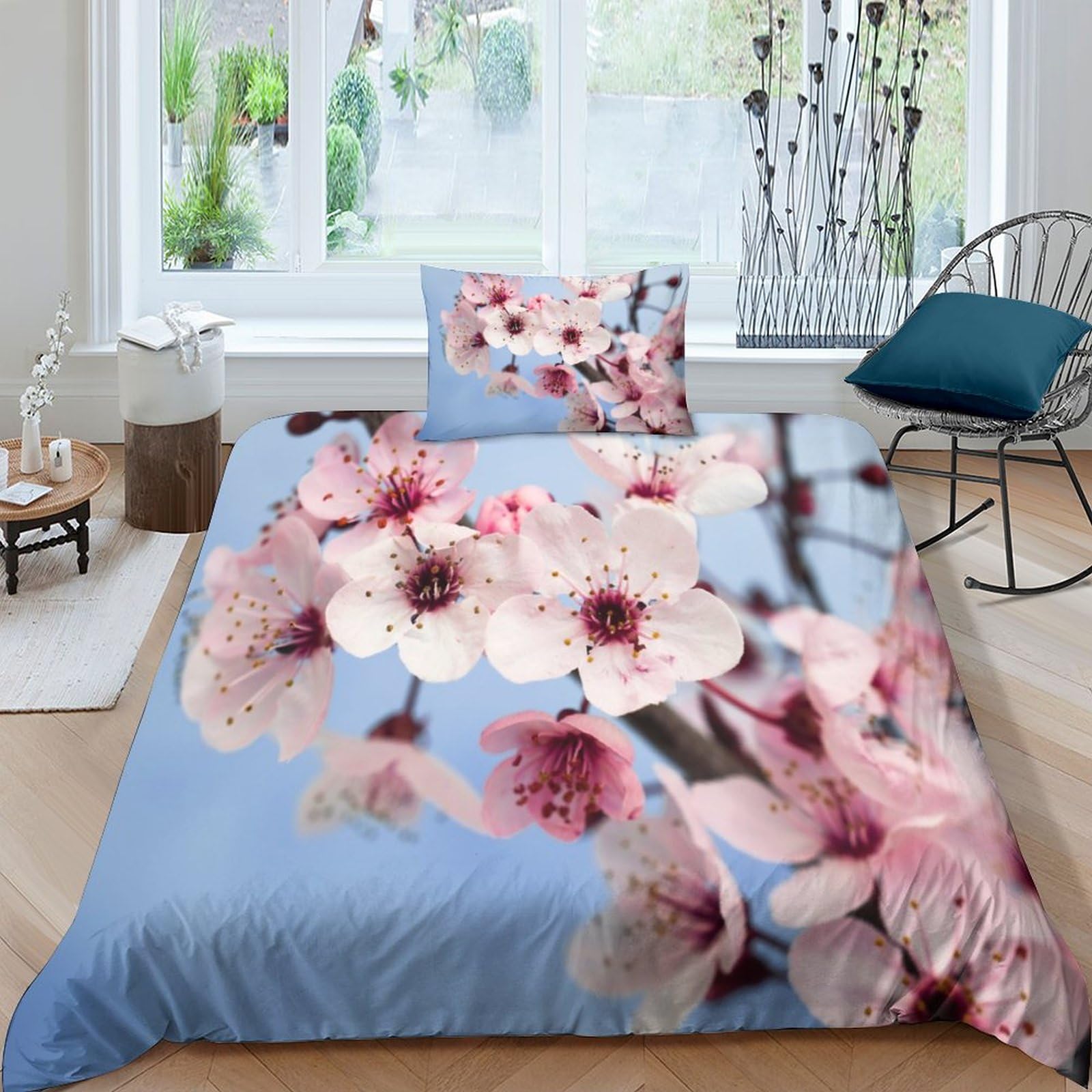 Ensemble de couette gothique floral pour sublimer l'ambiance de votre chambre