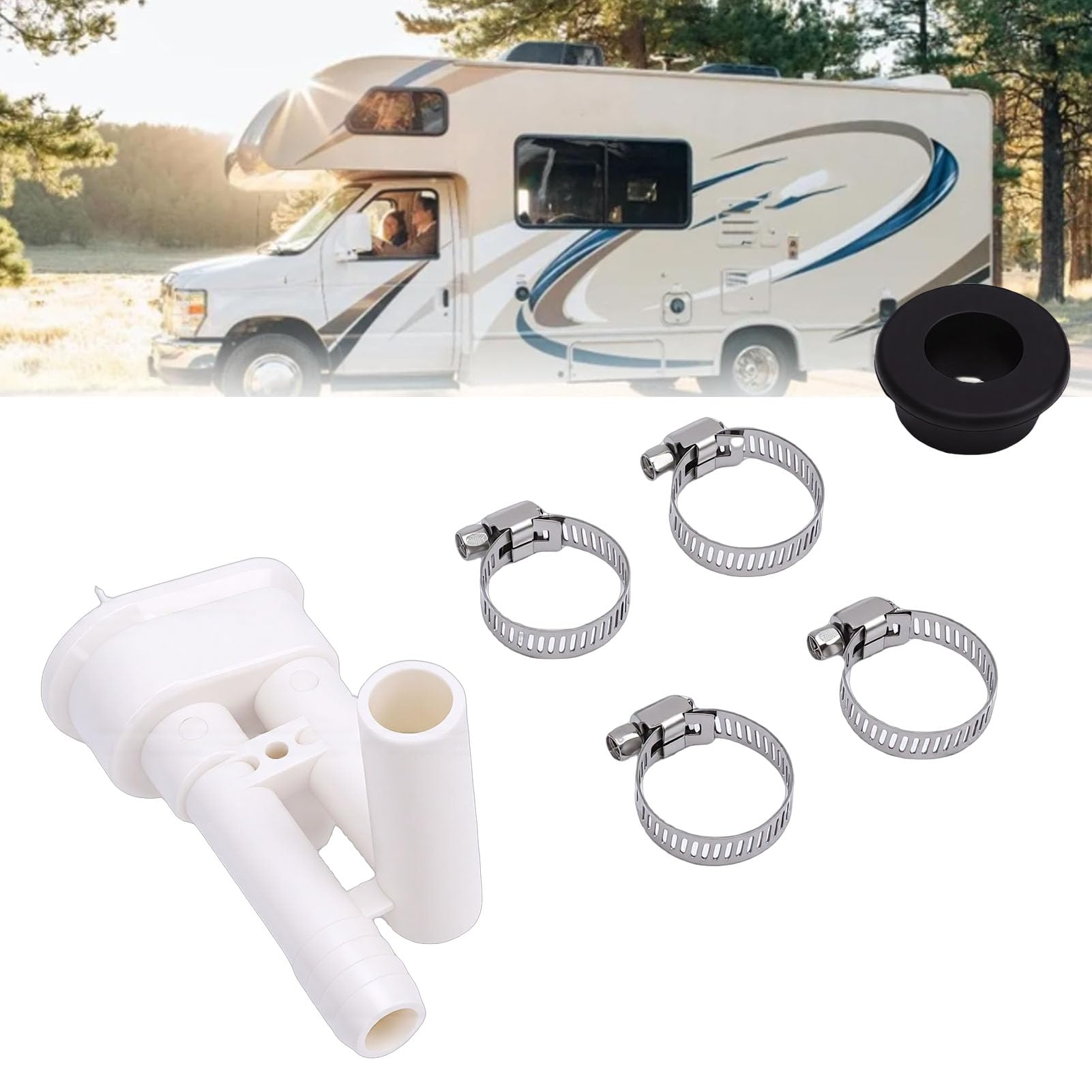 Tnfeeon Kit Interruttore Sottovuoto per WC Sealand VacuFlush, 385316906 La Sostituzione Previene Il Riflusso dell'Acqua e Gli Odori, Adatto al Modello di Spruzzatore Non Manuale