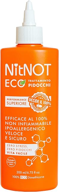 NitNOT Headlice Treatment As Seen On Dragons Den100% Effective Kills All Head Lice and Eggs, Premium Headlice Treatment (200ml) Suitable for All Hair Types and Ages, Best Professional Clinic Solution
