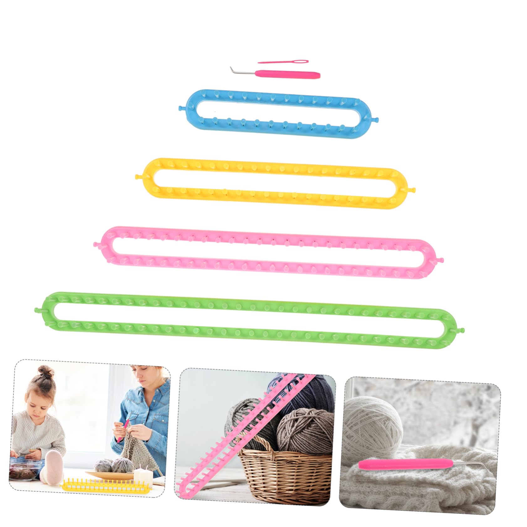 DOITOOL Knitting Machine for Boys and Girls Scarf Knitting Loom Weaving Loom for Adults Sweater Scarf Knitter DIY