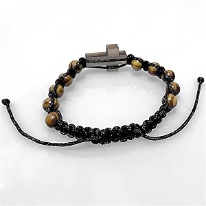 Amazon.com: luluscross Wooden Rosary Cross Bracelet for Men Women