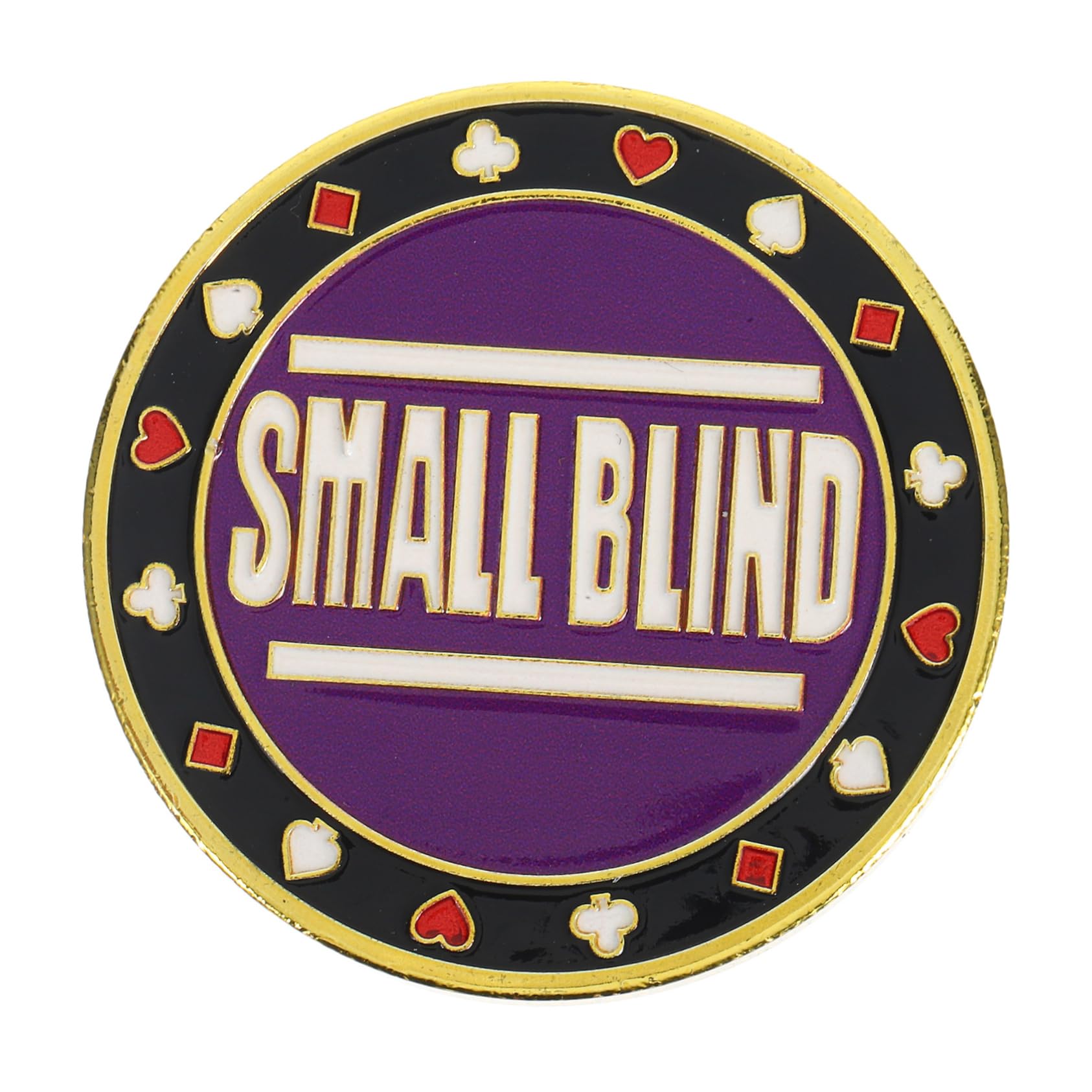 KOMBIUDA Metal Dealer Button for Poker Games Replacement Button for Blind Gambling Game Accessory Reward Coins for Enthusiasts Poker Dealer Chip