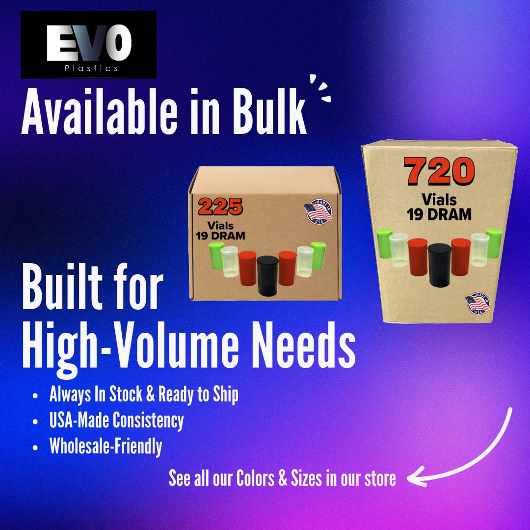 Amazon.com: EVO Plastics| 30 Pack of Pop Top Containers DRAM 19