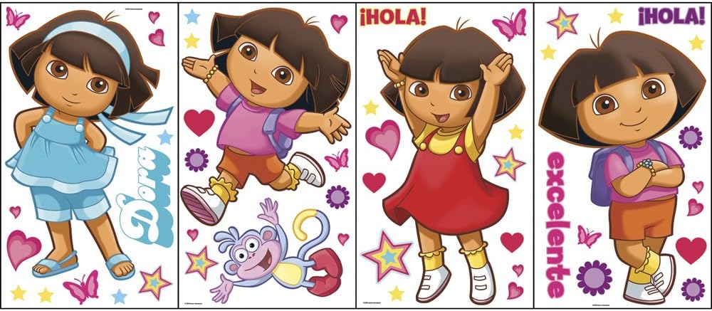 Blue Mountain Wallcoverings GAPP1825 Dora the Explorer Self-Stick Appliqué