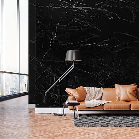 Amazon Co Jp 壁紙シール 大理石 和風 30 300cm 黒 大理石 Diy 工具 ガーデン