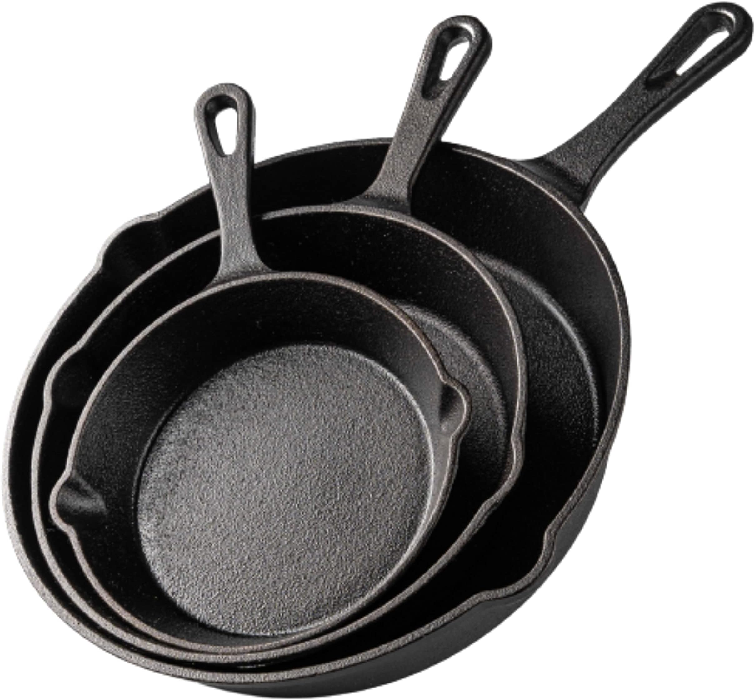 nuovva PreSeasoned Cast Iron Skillet Frying Pans Oven Safe Cookware