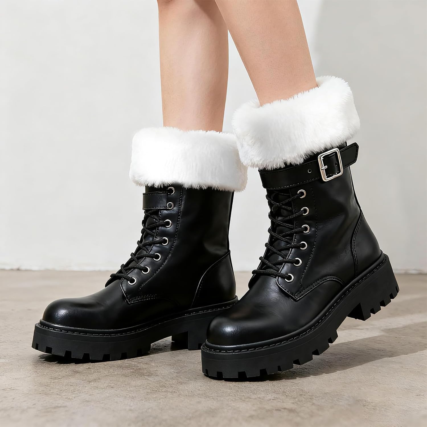 Faux Fur Boot Cuff Fur Boot Toppers Boot Covers Short Leg Warmers for Women Winter - Image 4