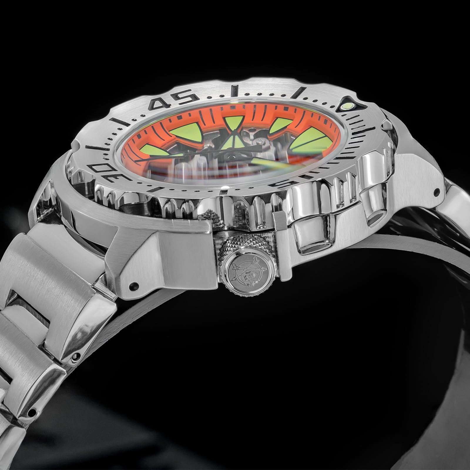 ADDIESDIVE Luxus Mechanische Uhr 200m wasserdicht Japanisches 8N24 Automatikwerk mechanische Taucheruhr AD2103 Sichtboden Saphirglas mit AR-Beschichtung C3 SuperLumiNova Leuchtindex Herren Analoguhr