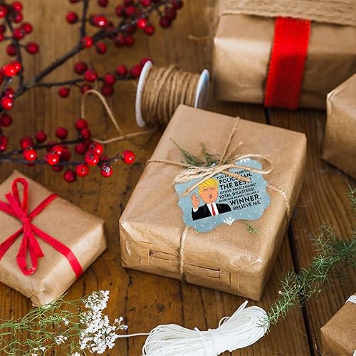 Miniatura 4 de Andaz Press Presidente Donald Trump - Adorno de Navidad con marco elegante, regalo de broma, policía, paquete de 1, divertidas ideas de regalo de