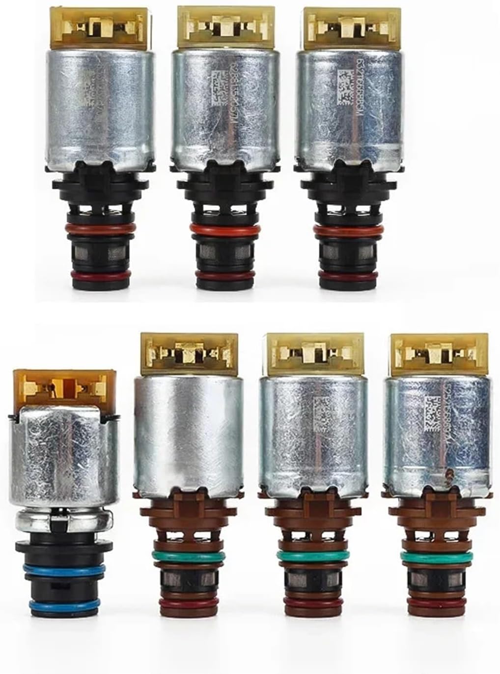 7PCS Transmission Valve Body Solenoids Kit 6R80 Suit Compatible with Explorer Ranger Mustang Territory Transit Everest F-150 2011-2017