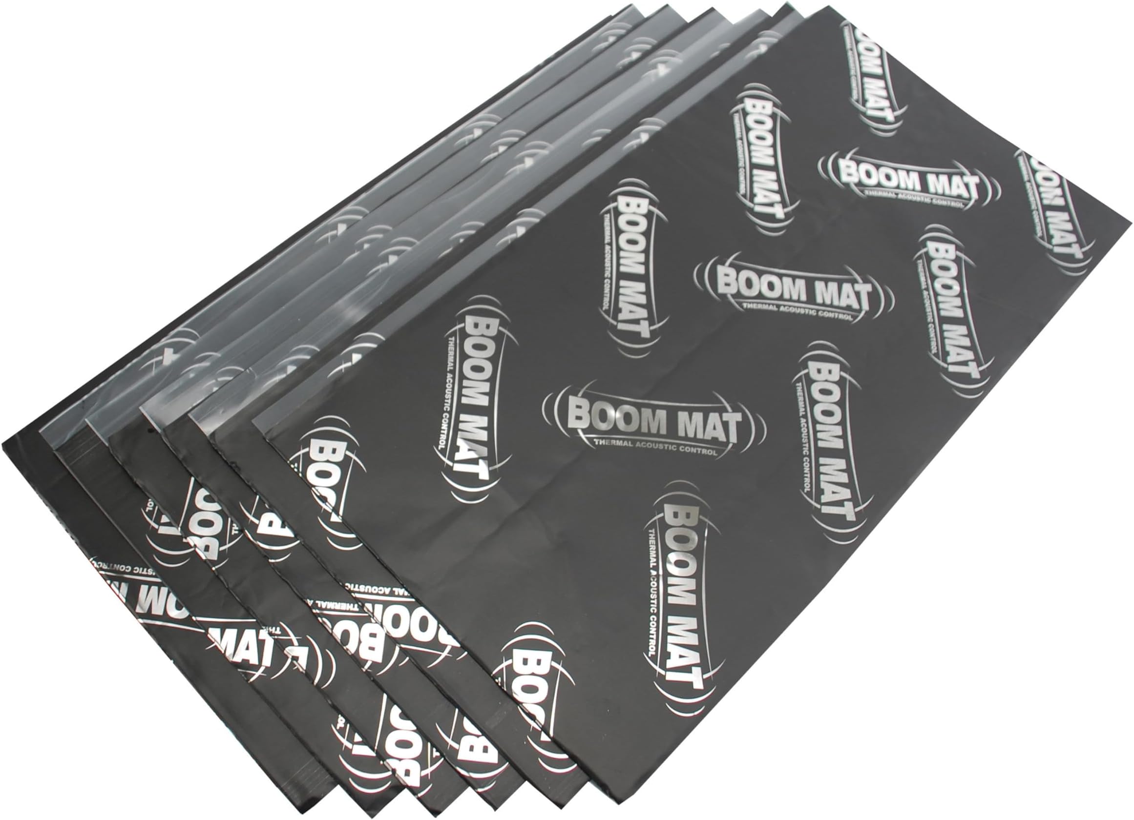 Design Engineering Boom Mat Sound Deadening Mat 6 Sheets, 12 Sq. Ft.