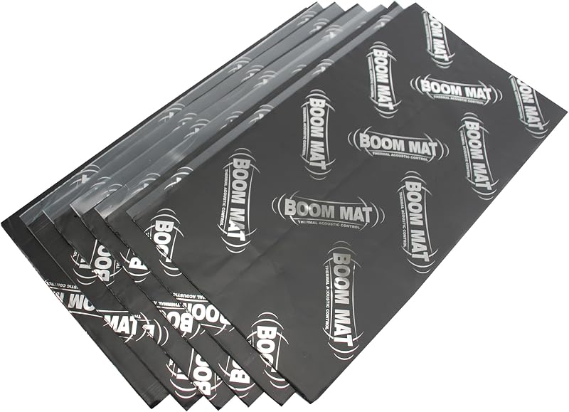 Manta de isolamento acústico automotivo Design Engineering Boom Mat – 6 folhas, 12 pés² (1,11 m²)