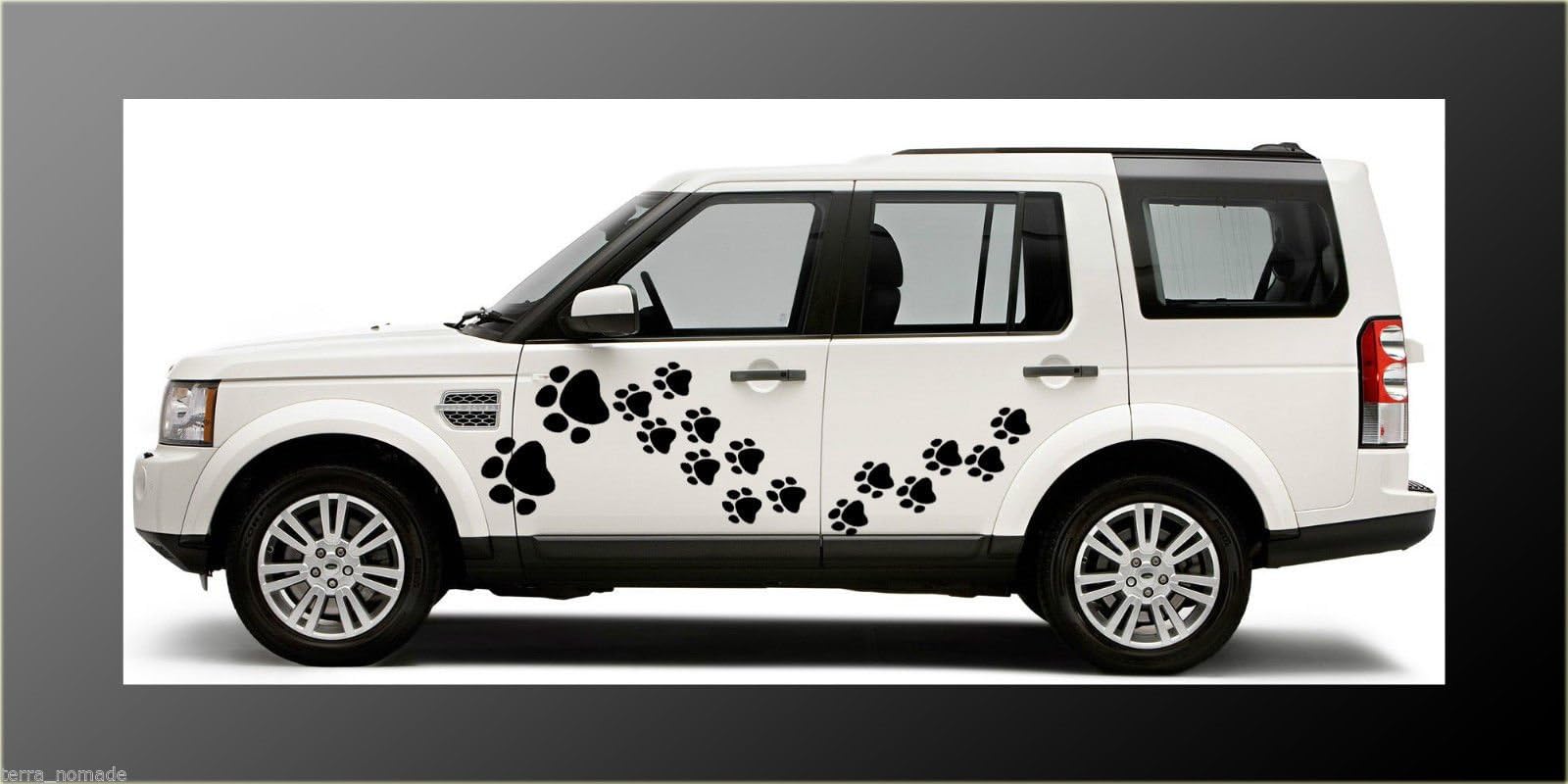 Terra Nomade 32 Black PAW PRINT STICKERS/Wall Stickers Decals Graphics Cat Dog