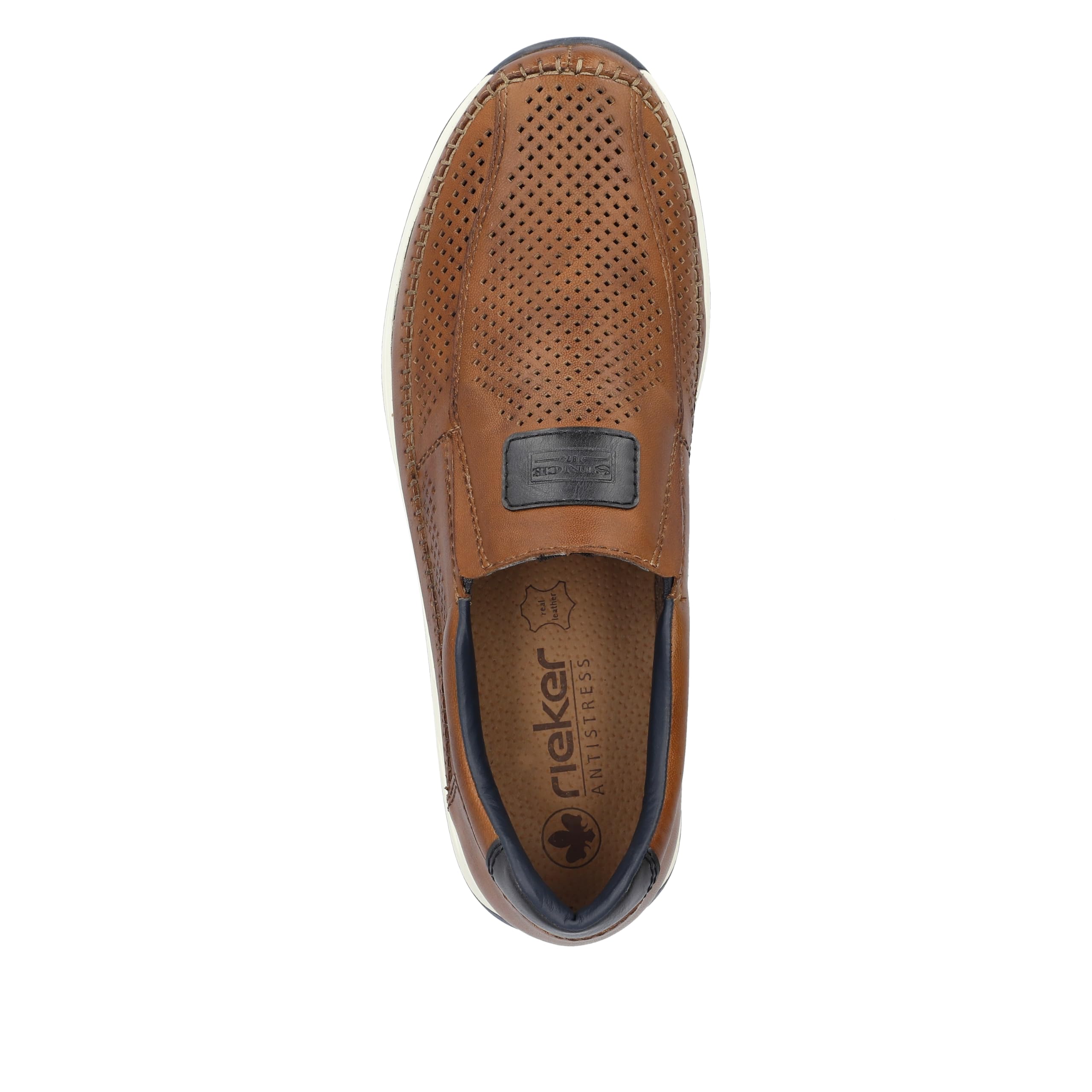 Rieker 11950-25 Herren Slipper Leder braun braun