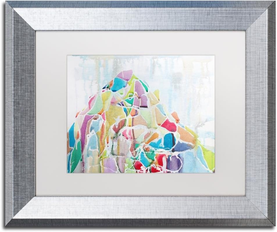 Mount Blackburn by Lauren Moss, White Matte, Silver Frame 11x14-Inch