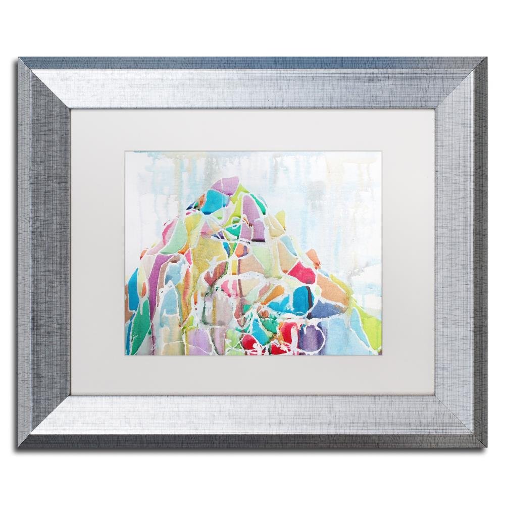 Mount Blackburn by Lauren Moss, White Matte, Silver Frame 11x14-Inch