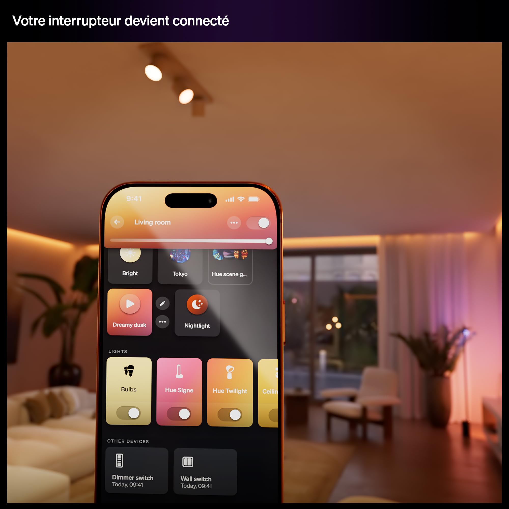 Philips Hue module d'interrupteur filaire, pack de 2