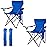 Damei century Folding Camping Chairs- Lightweight, Portable Chair for Beach, Lawn, Outdoor Sports, 2PCS Blue